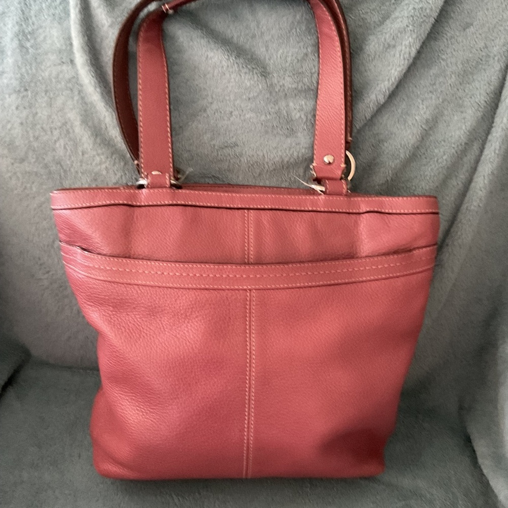 Coach Factory Mauve Leather Tote - Picture 2 of 6